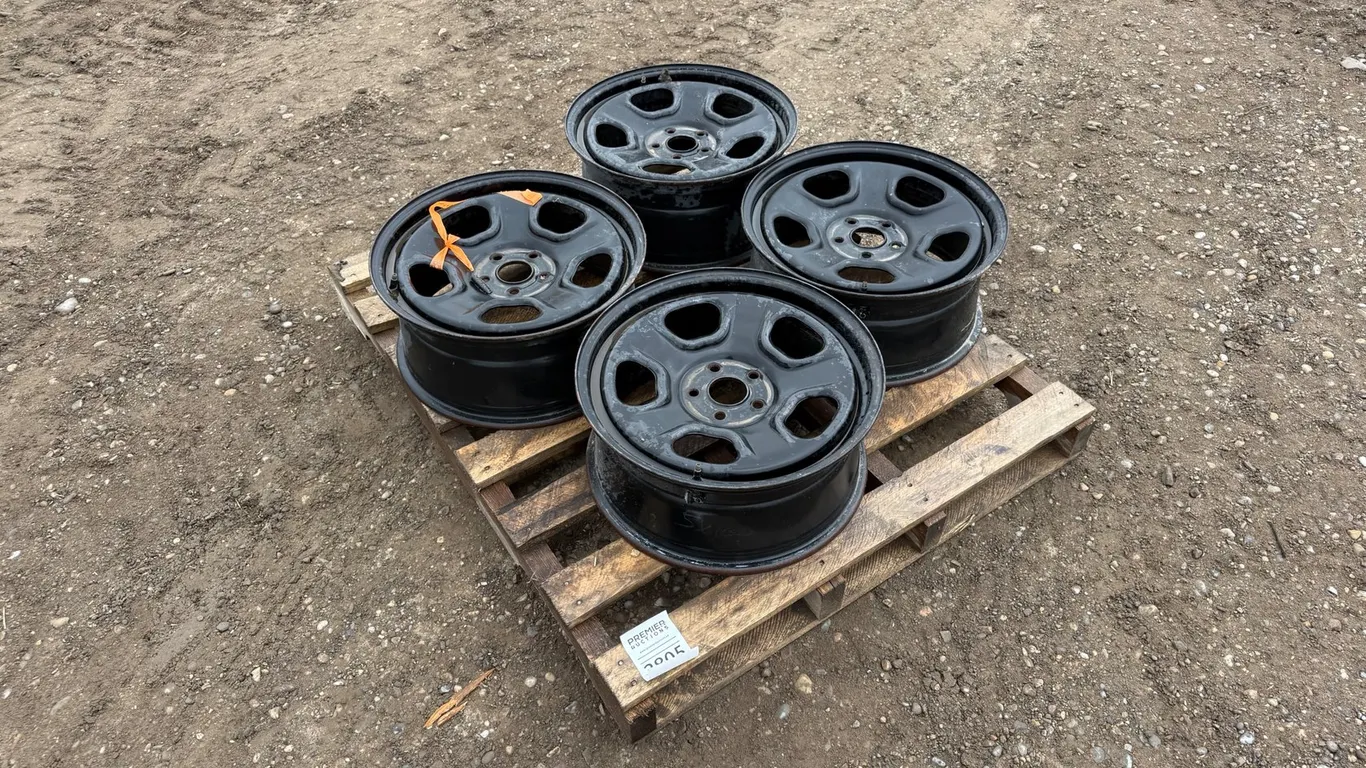 5 Bolt Black Steel 18" Rims