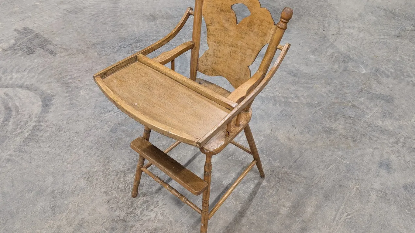 Vintage Wooden High Chair