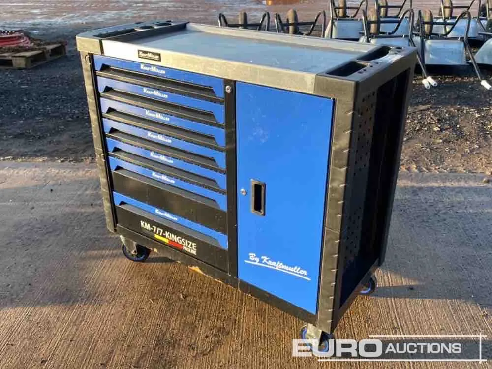 Unused Kraft Müller 7 Drawer Tool Trolley