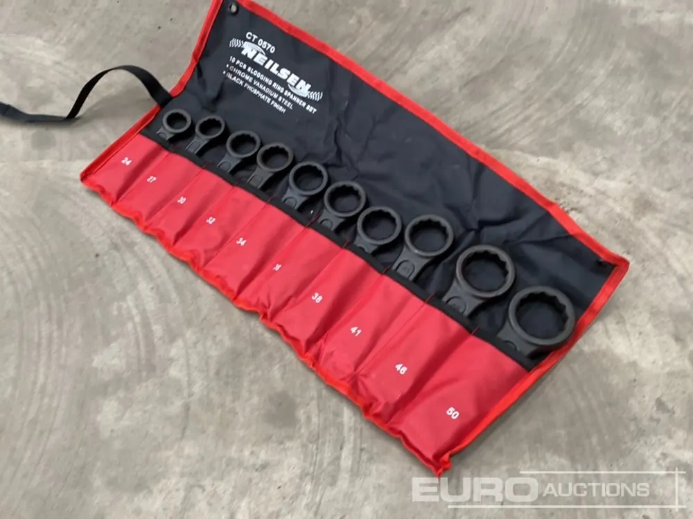 Unused 10pc Slogging Ring Spanner Set