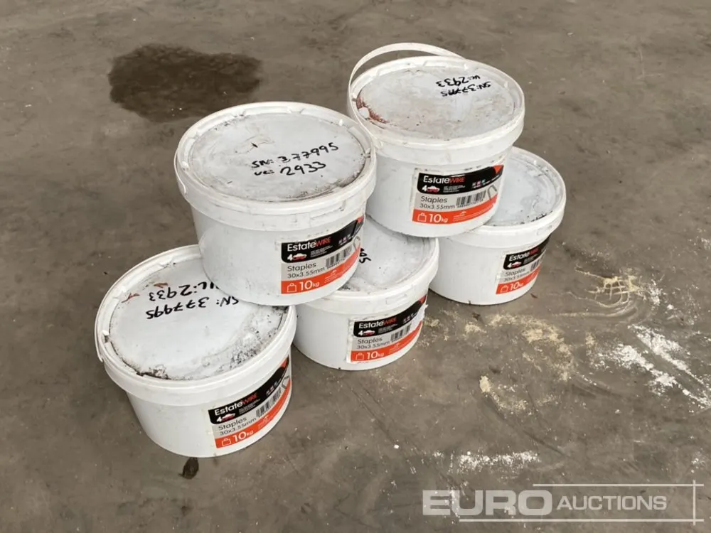 Unused 30x3.55mm Staples (5 Buckets of)