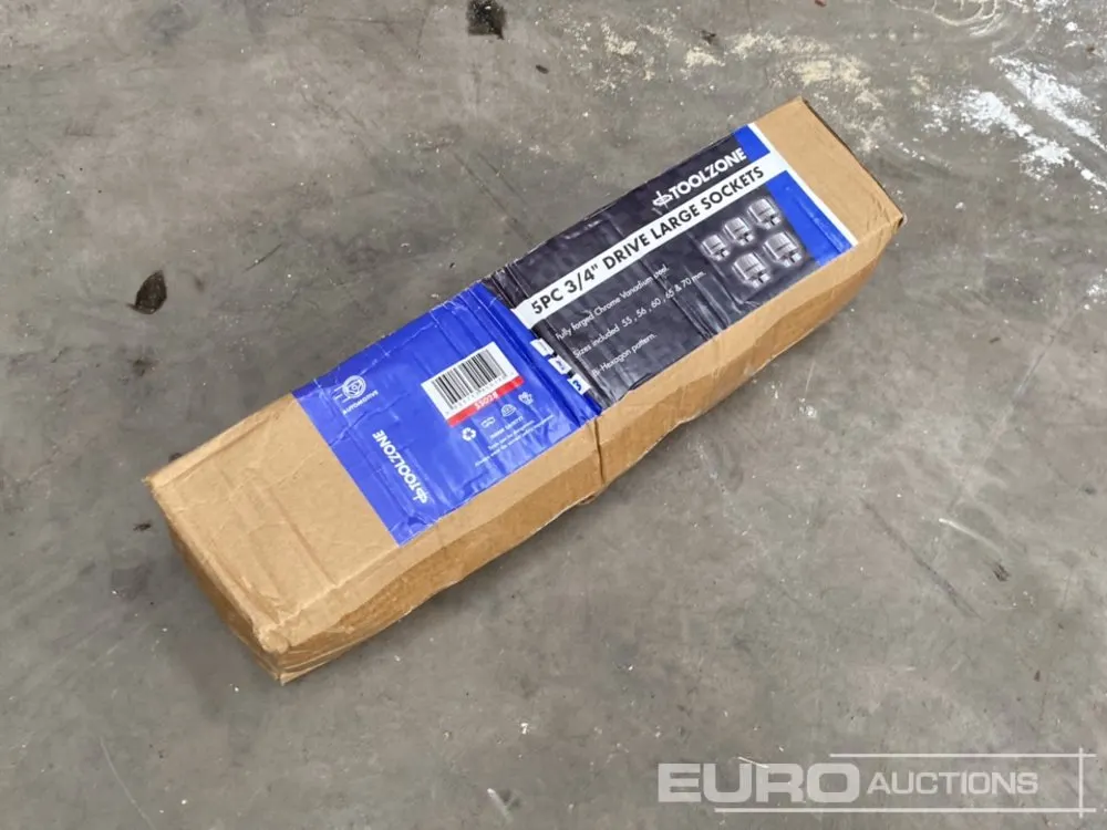 Unused 5Pc 3/4" Impact Socket Set