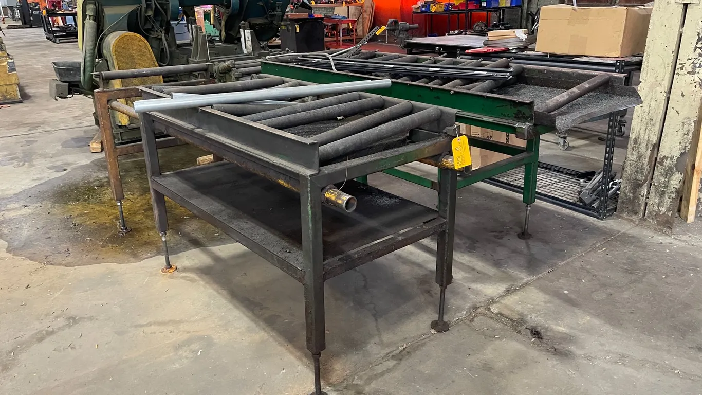 (2) Roller Tables for Parts