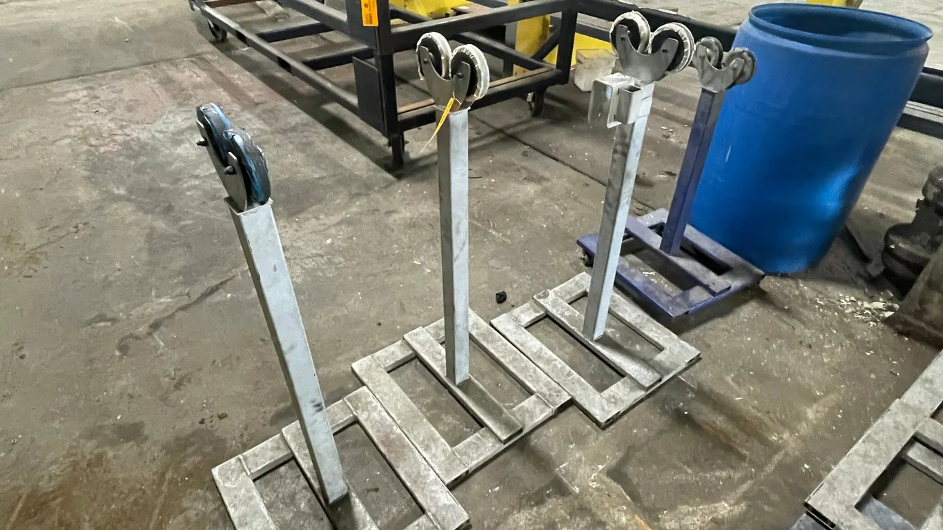(4) Heavy Duty Pipe Roller Stands