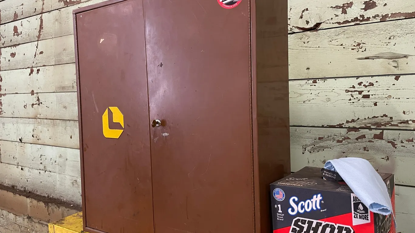 Lawson Storage Cabinet With Content