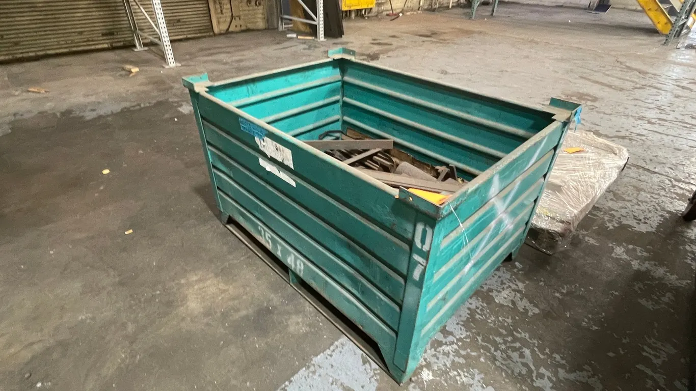 Steel Bin Of Mostly Press Brake Dies