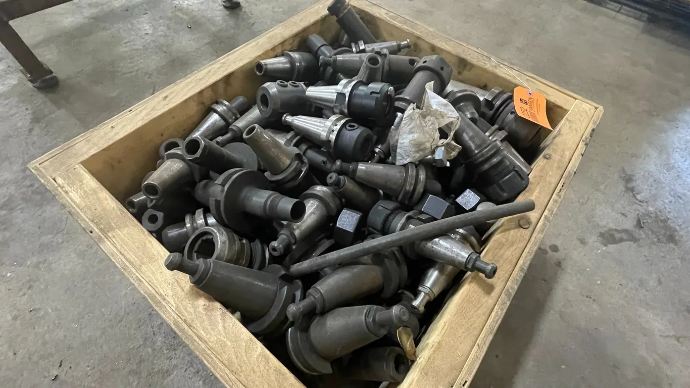 Crate of CNC Milling Tool Holders