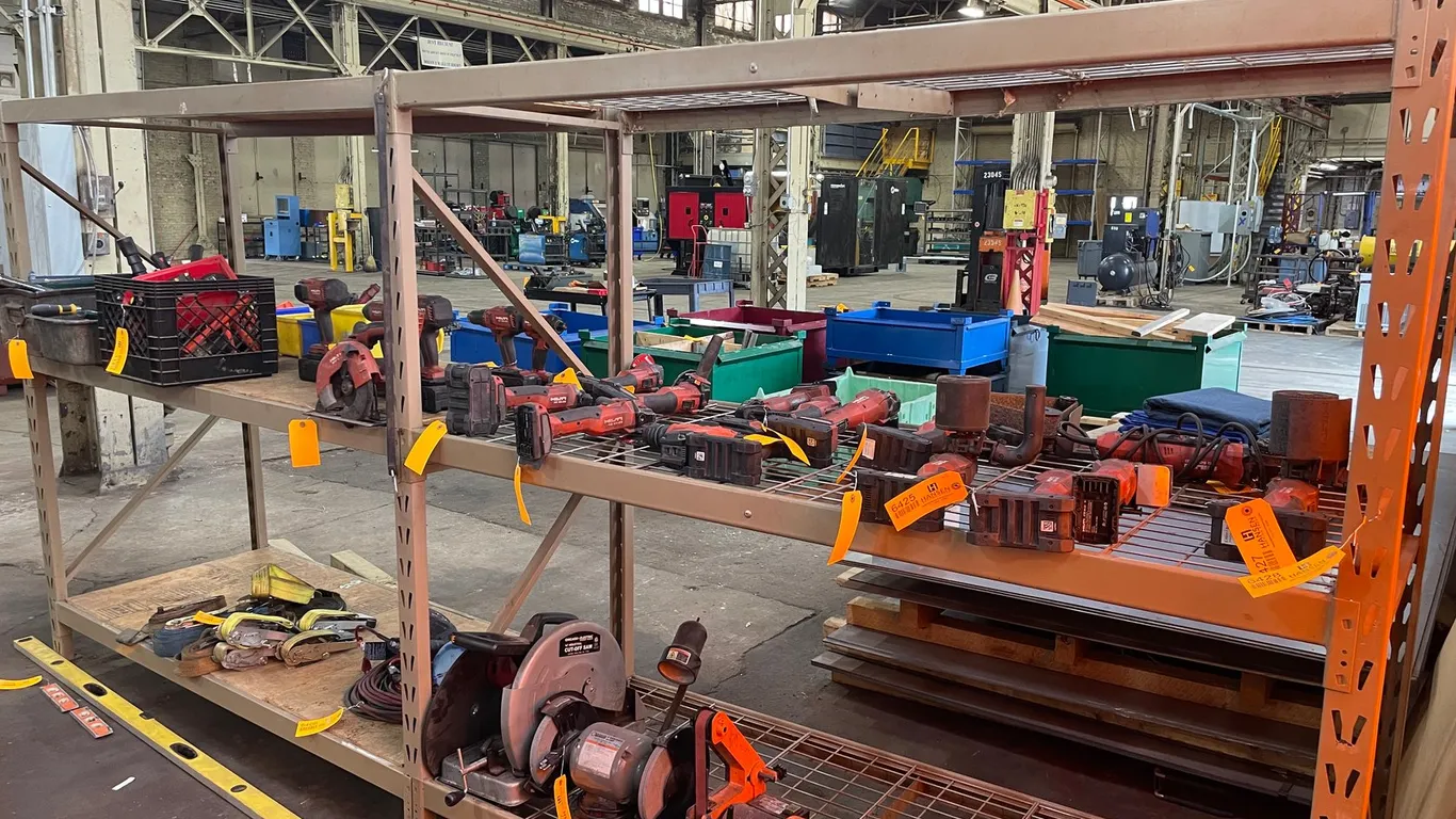 Section of Light Duty Pallet Racking