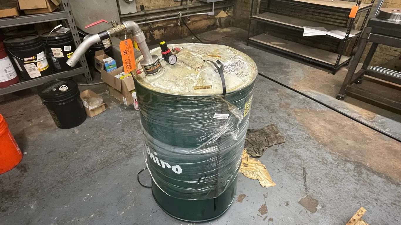 55- Gallon Drum with Pump