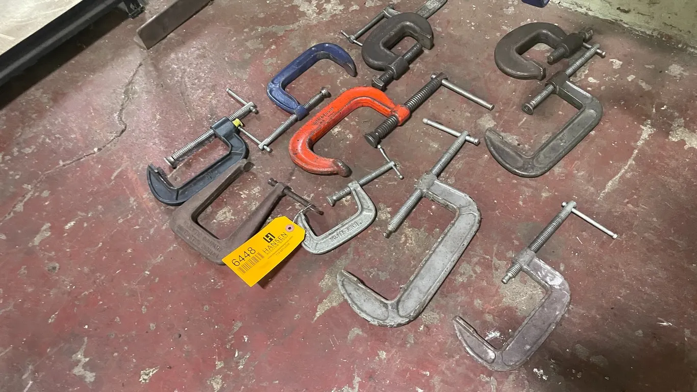 (10) Various Size C Clamps