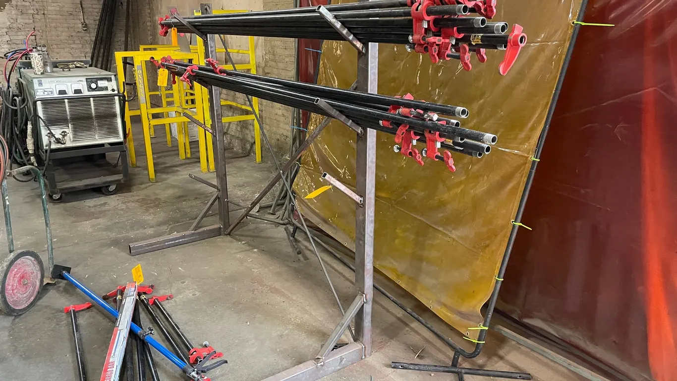 Shop Made Steel Storage Rack