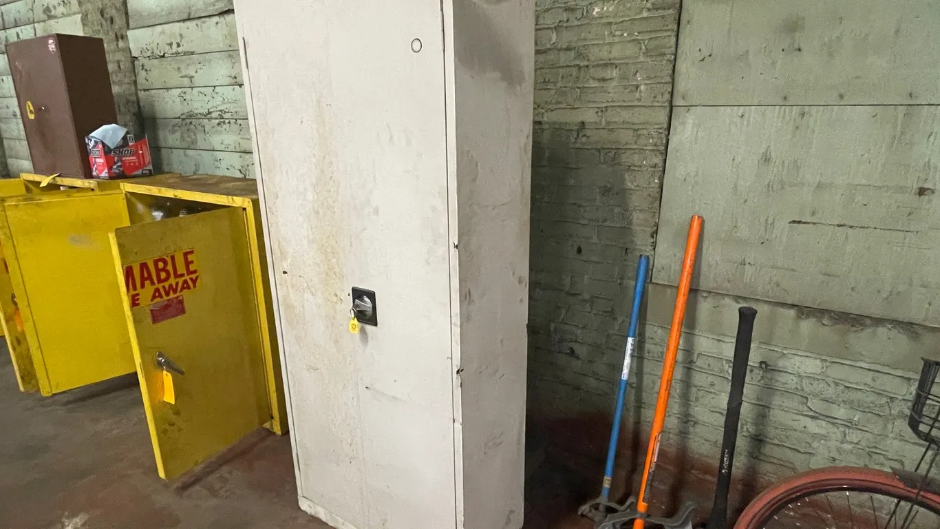 Storage Cabinet With Content