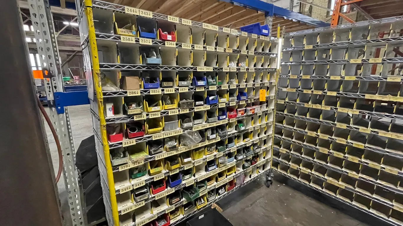 Hardware Organizer Cart With Hardware