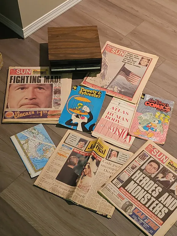 Vintage Newspapers and Comic Books Lot