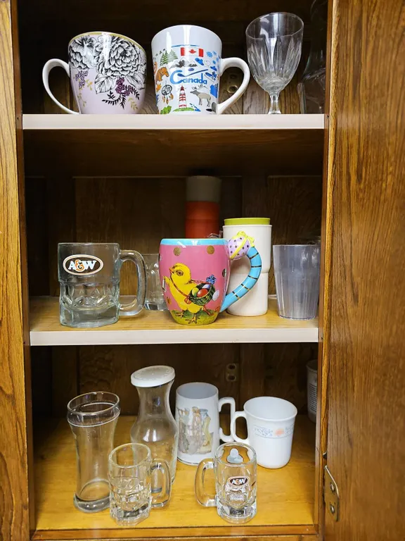 Ceramic and Glass Mug and Cup Collection, Various Brands