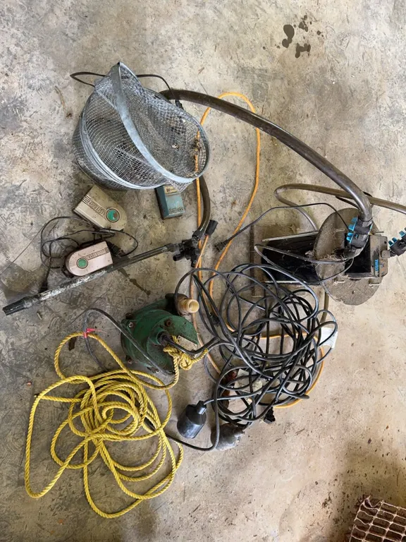 Pond Equipment Including Pondmaster Pump, Timers, and Net