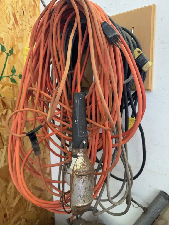 Extension Cord and Work Light Bundle with Outlet Adapters