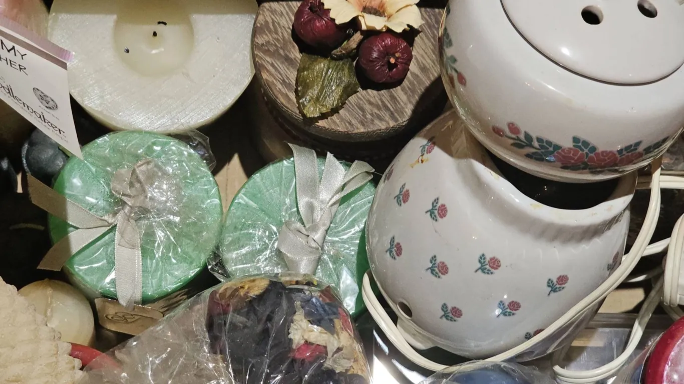 Decorative Candle Holders and Candles Lot