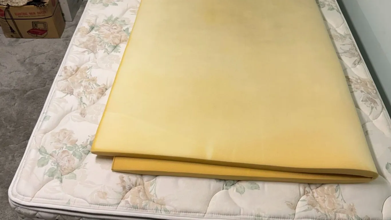 Double Mattress with Foam Topper Included (No Headboard, Boxspring, or Frame)