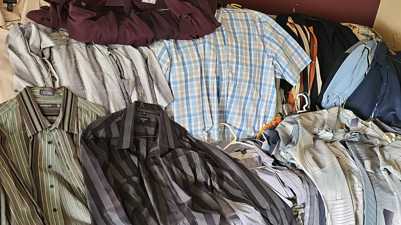 Men's Dress and Casual Collared Shirts, Various Brands and Styles