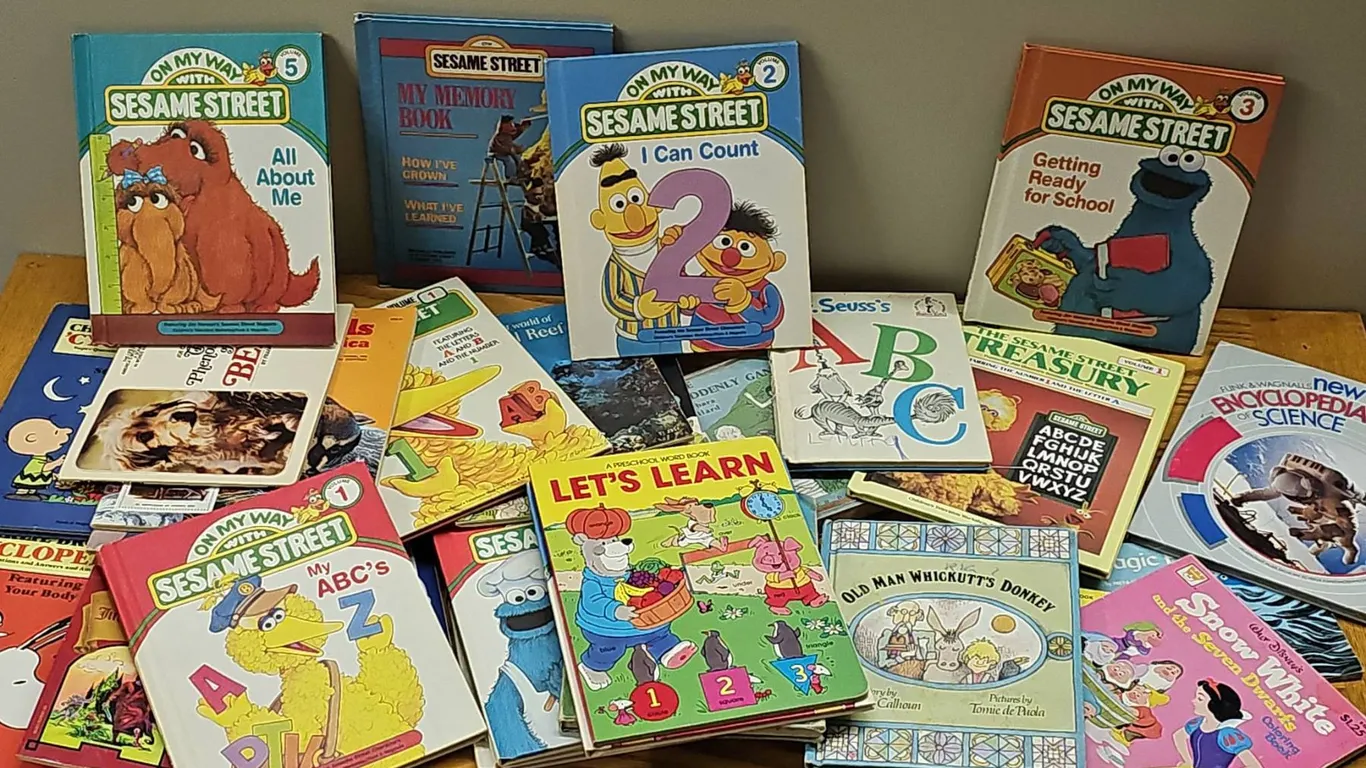 Children's Books Including Sesame Street, Dr. Seuss, Disney