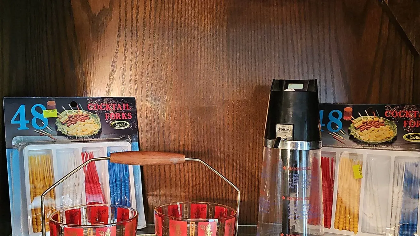 Barware Set with Recipe Shaker, Glass Bowls, Cocktail Forks