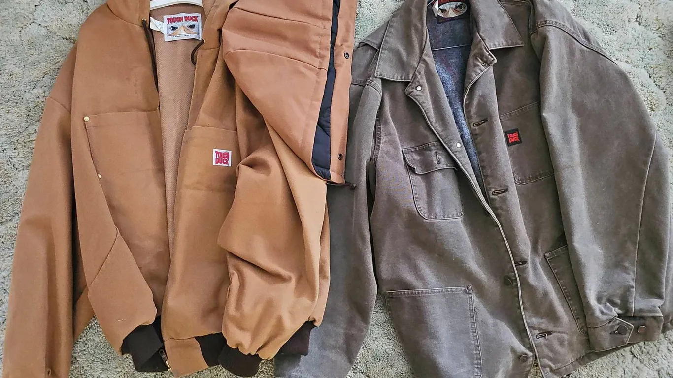 Tough Duck Made in Canada Canvas Work Jackets, 2XL and 2XL Tall, Lot of 2