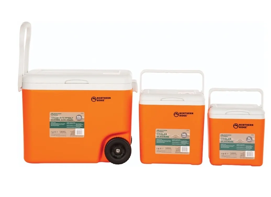 NEW Northern Ridge Cooler Set 45L & 14L & 7L. (GST 5% & PST 7% charged)
