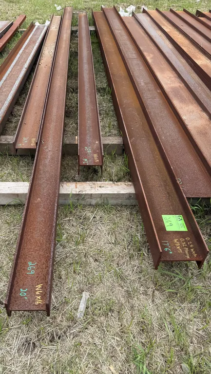 4 Wide Flange Beams *Stored Outside* Structural Steel