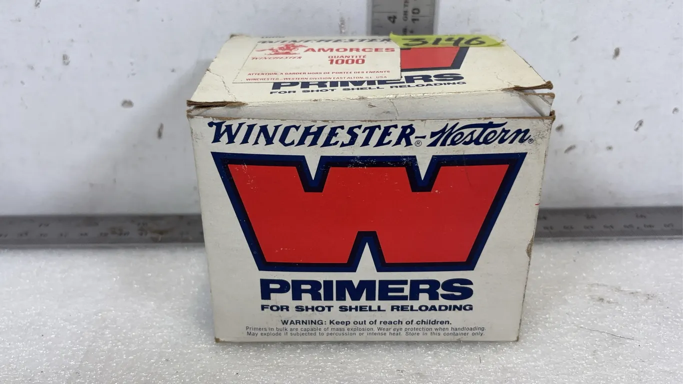 Box of Winchester Western Primers for Shot Shell Reloading, No. 209, 1000 Primers Total *Unreserved*
