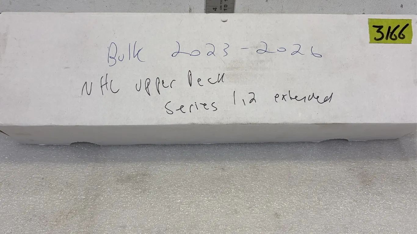 Box of 2023 - 2026 NHL Upper Deck Hockey Cards, approx. 600 Cards approx. 16" x 5" x 4" *Unreserved*