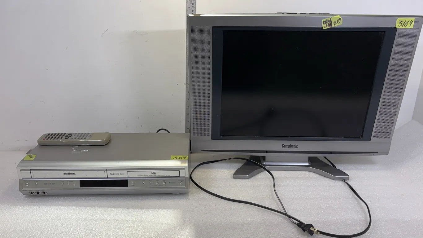 Symphonic Analog TV with Dolby Digital Sound, approx. Overall Dimensions 23 1/2" x 18" x 5 1/2", Screen Dimension 20" and Toshiba Dual