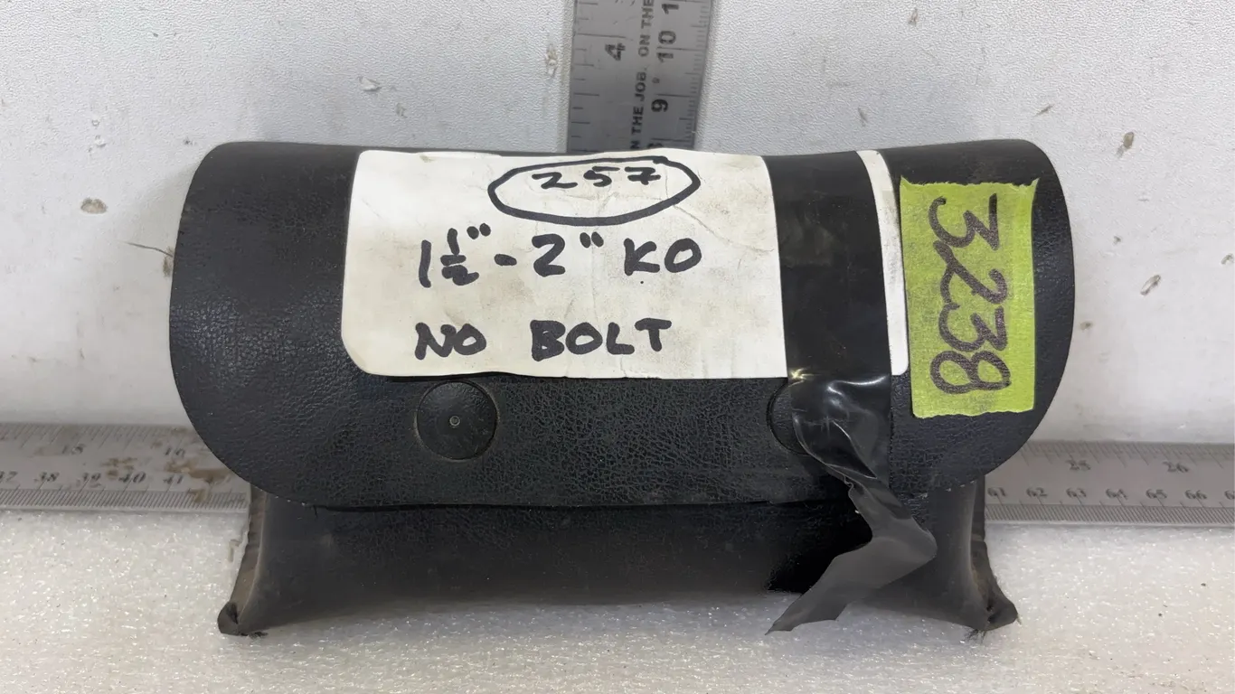 Pouch of 1 1/2" - 2" KO Cutters, No Bolt, approx. Dimensions of Lot 7" x 4" x 2" *Unreserved*
