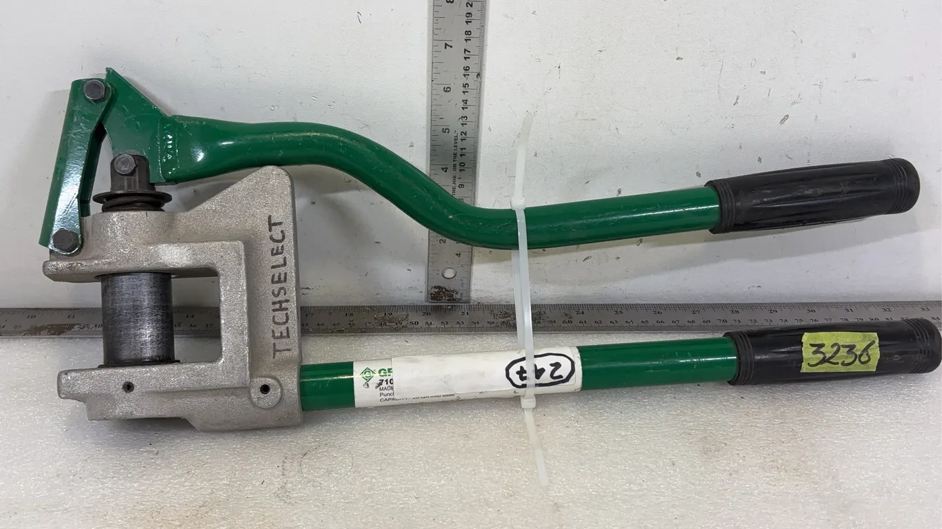 Greenlee Stud Punch Handheld, approx. Dimensions of Lot 20" x 8" *Unreserved*