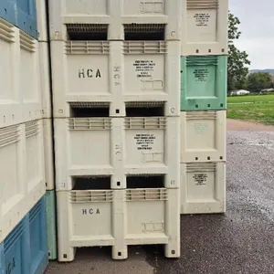 MACRO BIN PLASTIC BULK CONTAINERS - QTY (4)
