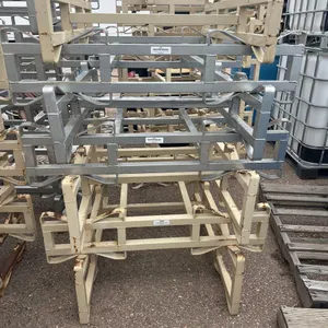 STACK OF METAL DOUBLE BARREL RACKS-QTY (7)