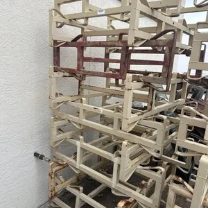 STACK OF METAL DOUBLE BARREL RACKS-QTY (9)