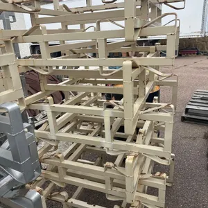 STACK OF METAL DOUBLE BARREL RACKS-QTY (9)