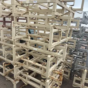 STACK OF METAL DOUBLE BARREL RACKS-QTY (10)