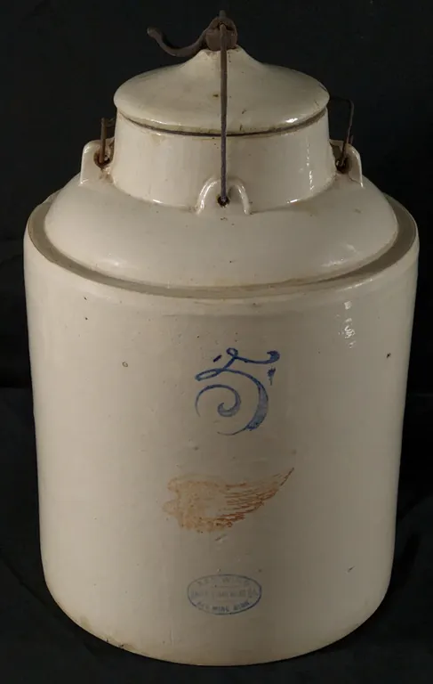 5 GAL RED WING STONEWARE PACKING JAR CROCK