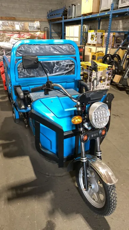IRANCH IRET13 HIGH END 800W ELECTRIC TRICYCLE WITH DROP SIDE MANUAL DUMP BED *COLOR RED*