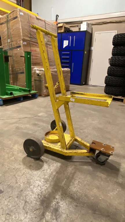 YELLOW METAL INDUSTRIAL WELDING CART