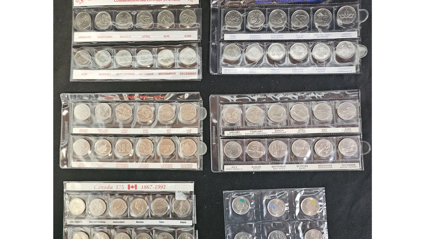 (7) ASSTD. CAD QUARTER SETS: 2000 MILLENNIUM QUARTERS, 125 YEAR 1992 QUARTERS & 2011 "LEGENDARY