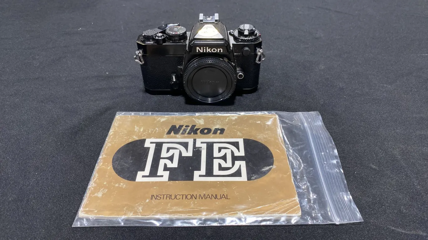 NIKON FE 35MM FILM CAMERA - BLACK BODY *NO LENS*