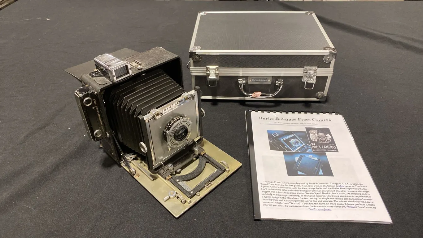 BURKE & JAMES "SPEED PRESS 4X5" WITH CASE