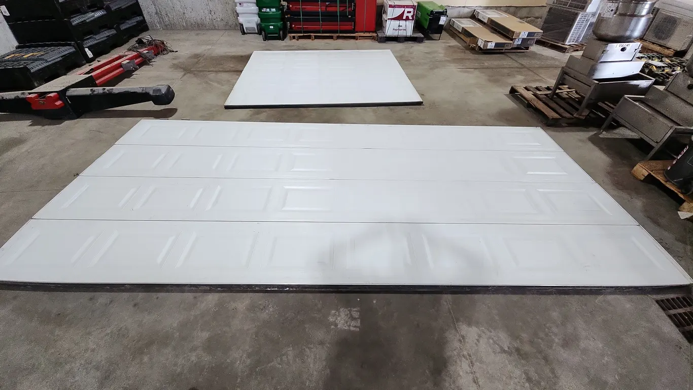 2 Garage Doors with Openers (16'Wx7'H)(9'Wx8'H)