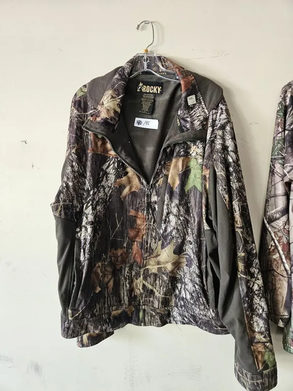 Rocky camo hunting jacket, men's size 2XL