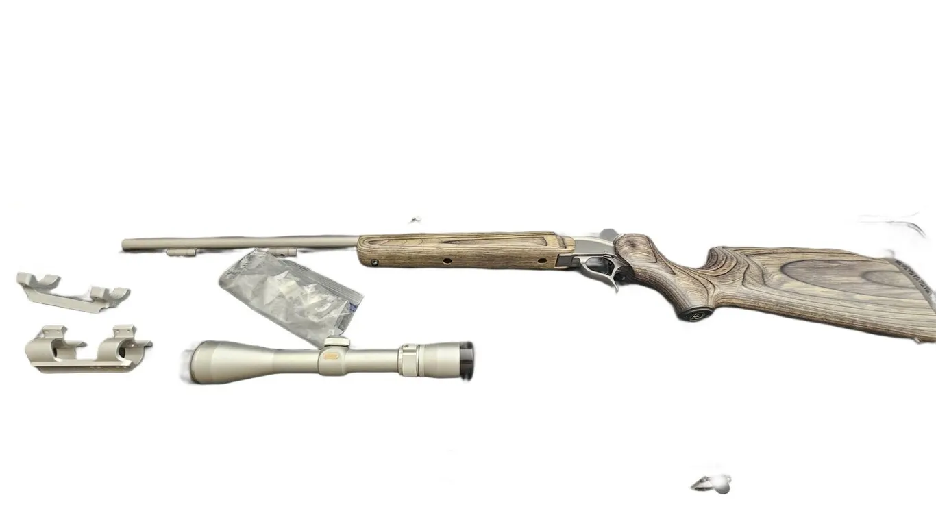 T/C Encore 209x50 Muzzleloader, Nikon Scope, Camo Case