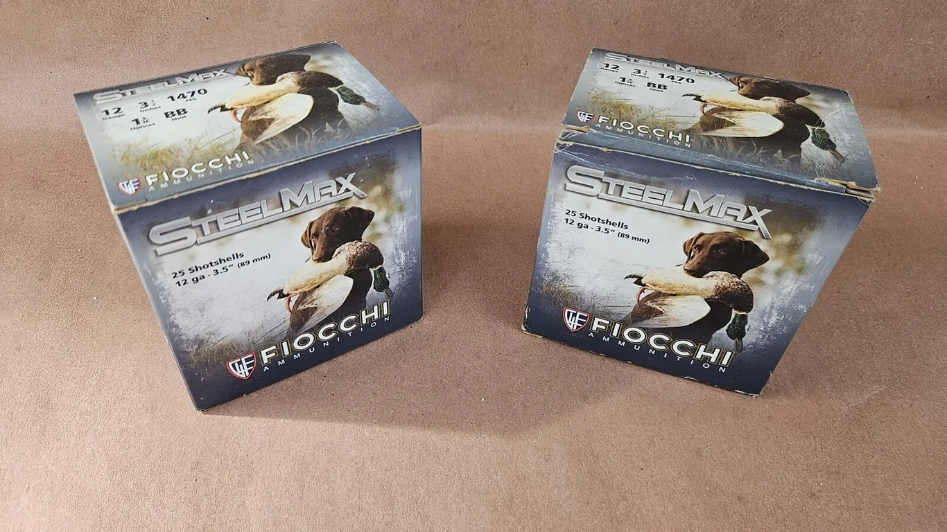 Fiocchi SteelMax 12 Ga 3-1/2 in BB Steel, 2 Boxes, 50 Rounds