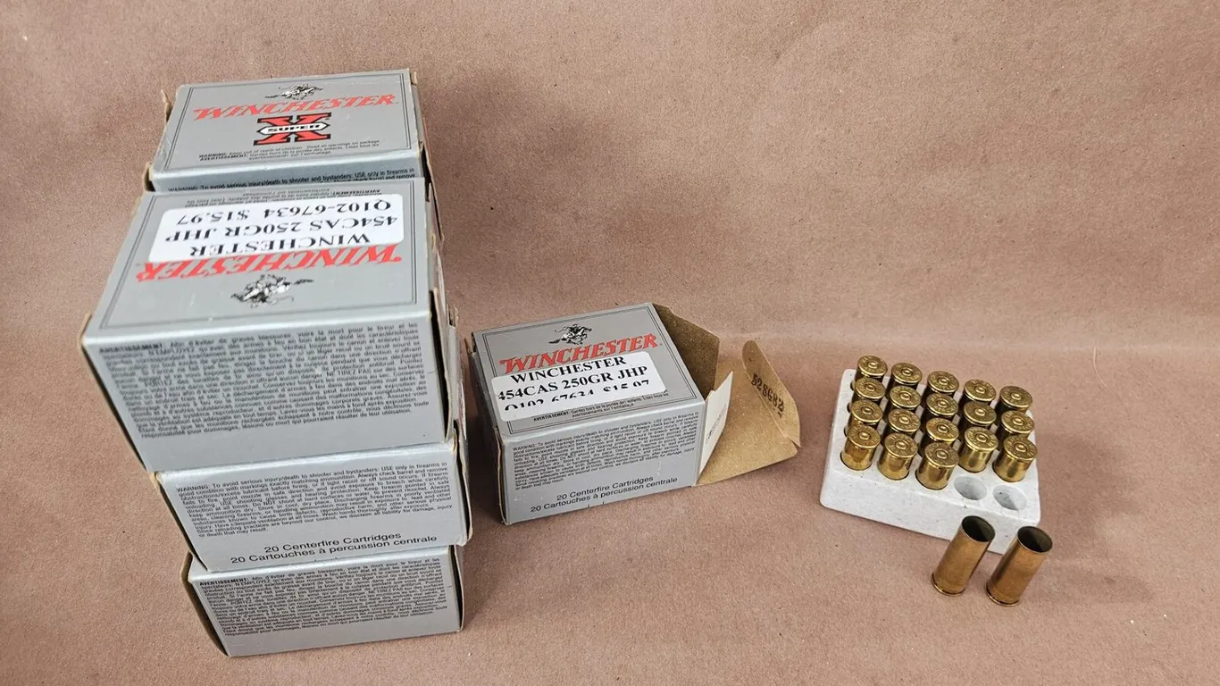 Winchester Super-X 454 Casull Empty Brass, 7 Boxes